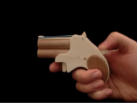 橡皮筋枪怎么安装/WGOG1005用木板制作一把可连发的橡皮筋玩具枪+图纸下载
