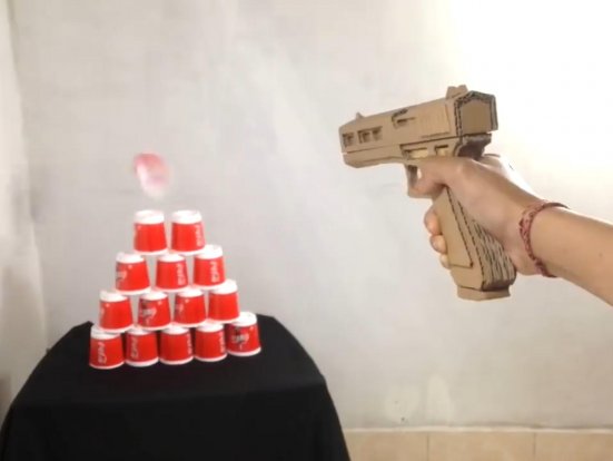 纸板做枪图纸/硬纸板手工枪图纸wgog908纸板制作45式板手枪+制作图纸下载