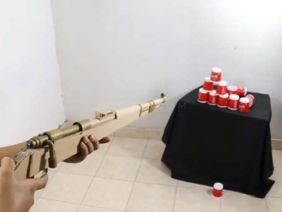 纸板枪98k的设计图纸/板枪98kwgog905瓦楞纸制作纸板枪+制作图纸下载