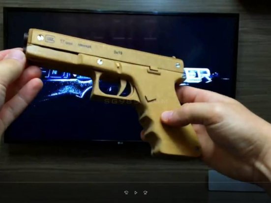 木板枪图纸/激光切割做一把玩具木板枪wgog921激光切割密度板diy木板玩具枪+制作图纸下载