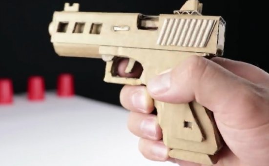 纸板玩具枪如何用纸板制作一把小巧小格洛克19纸板玩具枪 – DIY纸板+制作图纸
