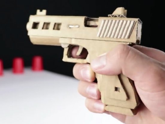 纸板玩具枪如何用纸板制作一把小巧小格洛克19纸板玩具枪 – DIY纸板+制作图纸