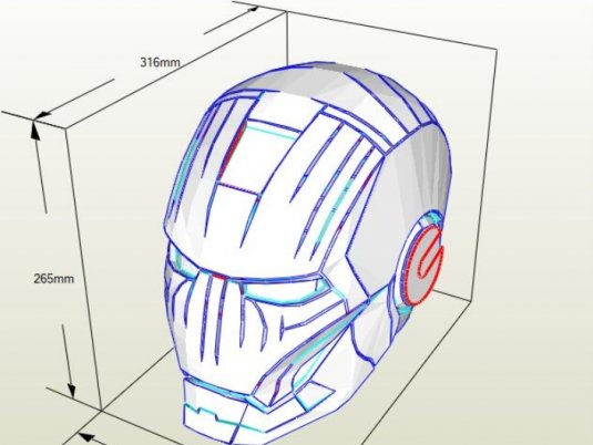 钢铁侠MARK_6 纸模型