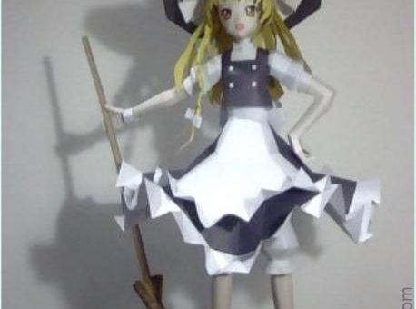 魔理沙-人物纸模