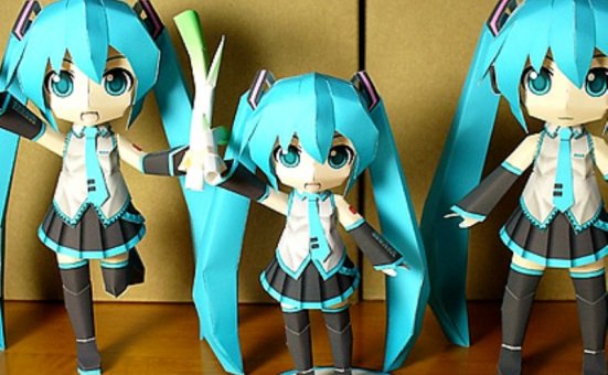纸膜图纸miku+迷你款-音-人物纸膜图纸