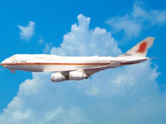 空客波音B-747纸模飞机图纸,小鬼子的标签请忽略