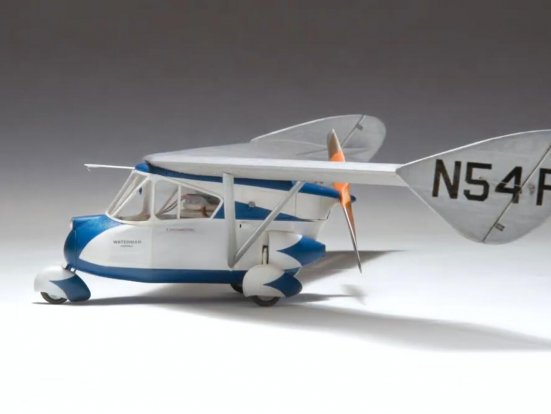 1957年设计的飞行轿车手工制作精致完美复刻,还可以遥控飞行太完美了+制作图纸下载